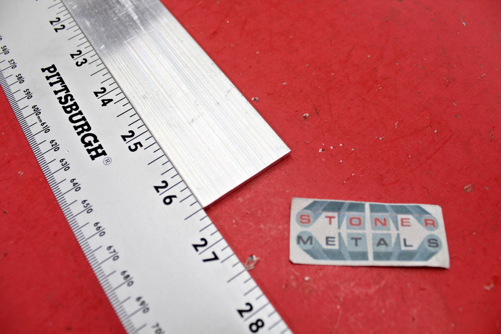 2 Pieces 1/8″ X 1-1/2″ ALUMINUM 6061 FLAT BAR 26.5″ long Extruded Mill Bar Stock