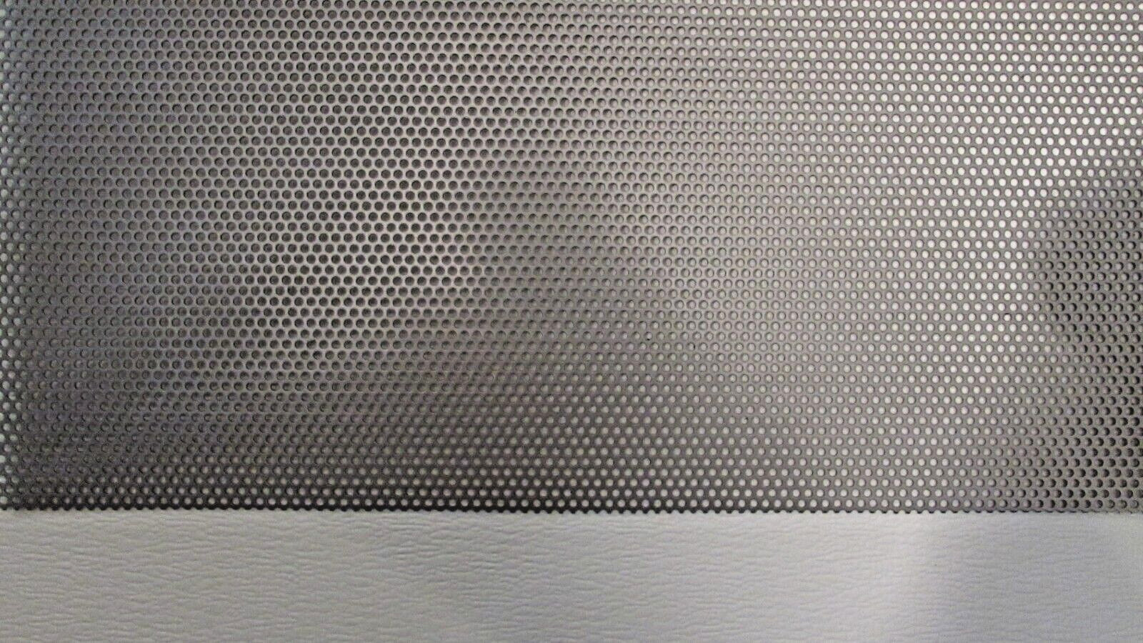 1/8″ HOLES ON 3/16″ CENTERS–16 GAUGE STAINLESS PERFORATED– 7″ x 10-1/2″