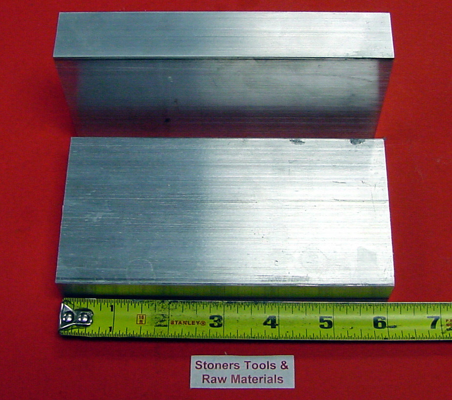 2 Pieces 1-1/2″ X 4″ ALUMINUM 6061 FLAT BAR 6″ long Solid Extruded Mill Stock