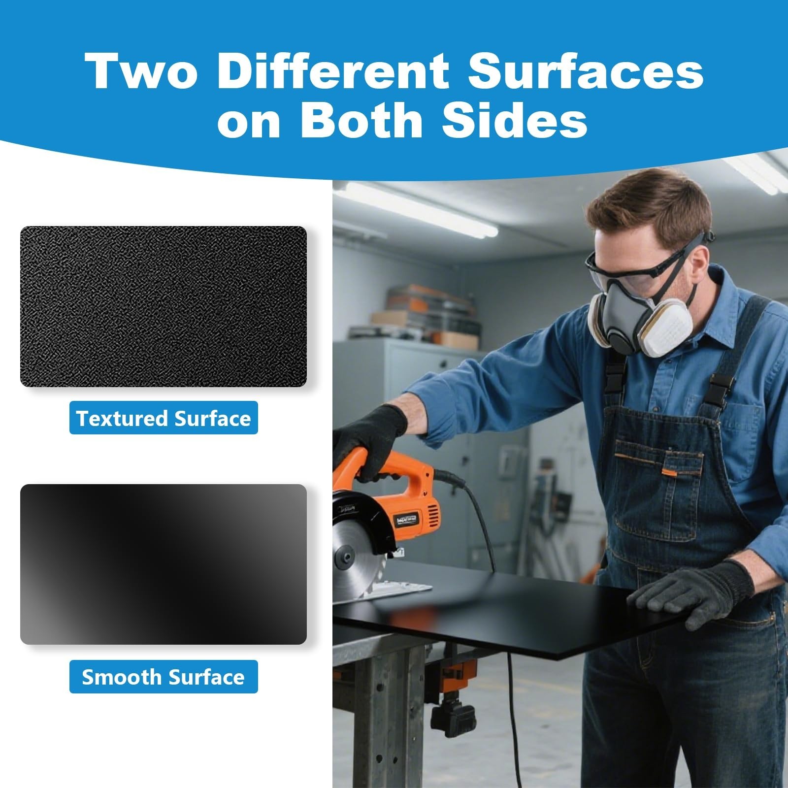 2 Pack Black ABS Plastic Sheet 16″ x 20″ x 1/8″ (3mm Thick), High Tensile and…