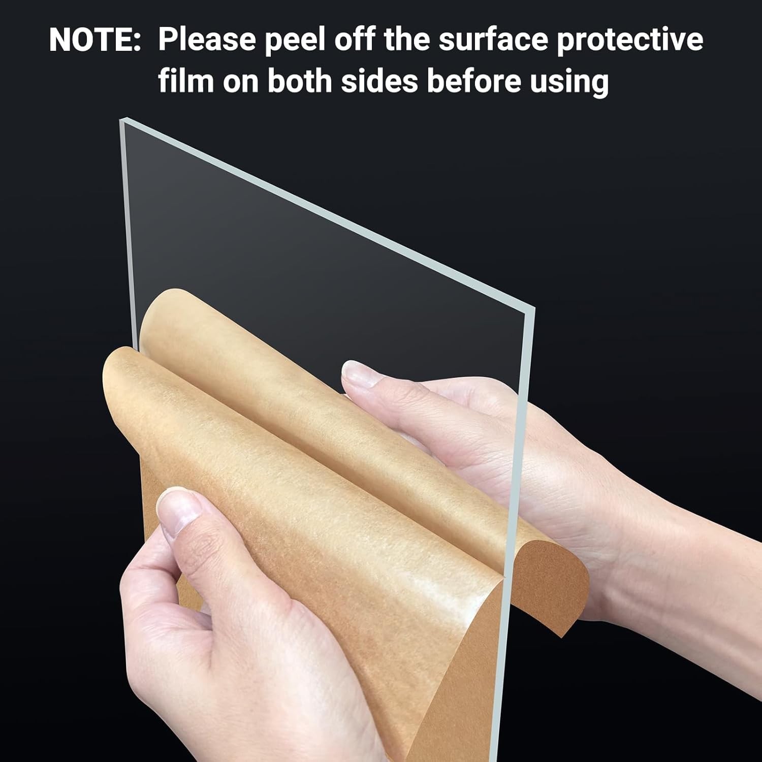 2 Pieces 16” x 20” Clear Acrylic Sheet Plexiglass – 1/8”(3mm)