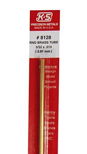 K & S Precision Metals 8128 5/32×12 RND BRS Tube