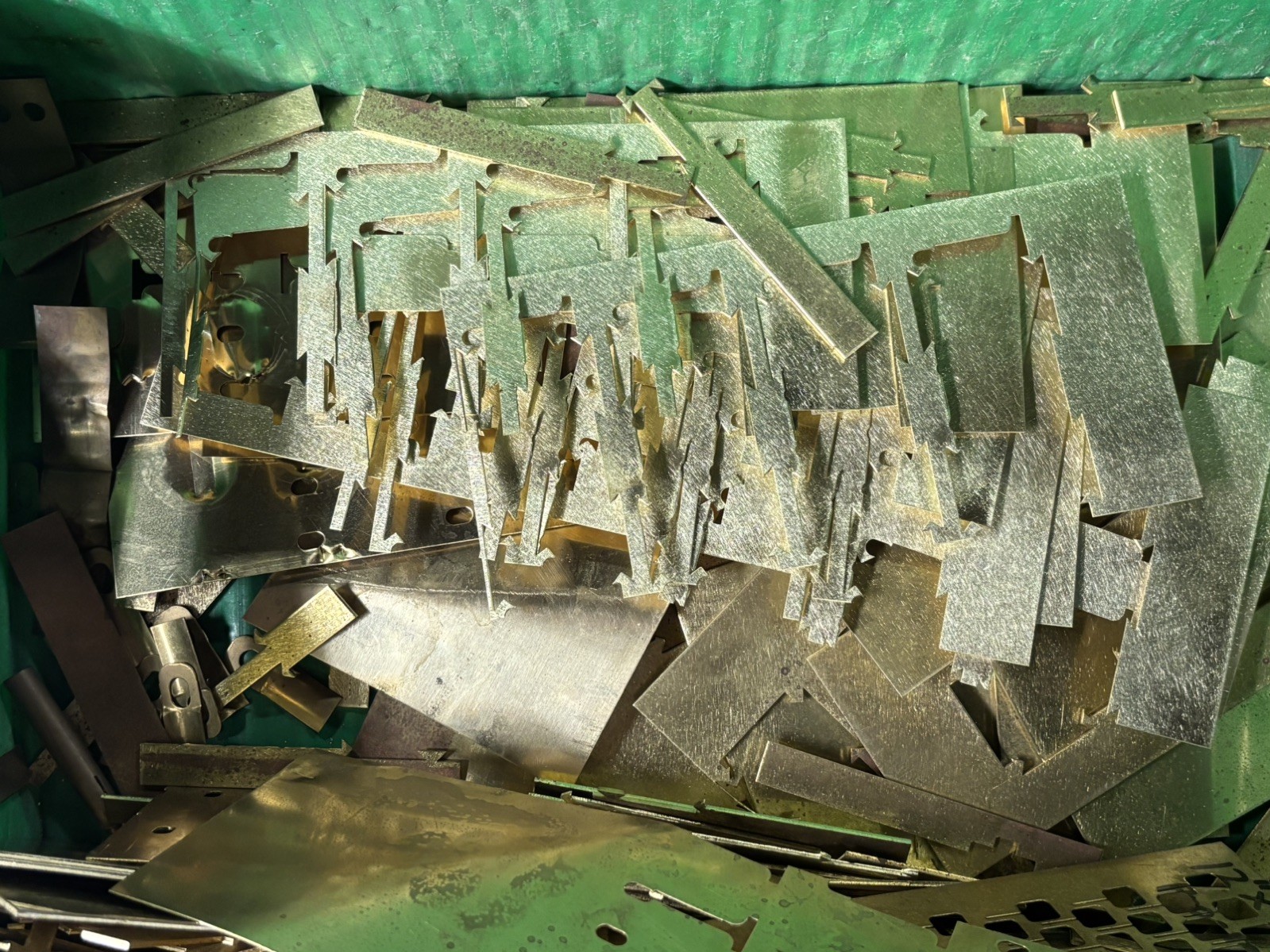 Brass Scrap – 10 Pounds Of Brass Sheet Metal Scrap