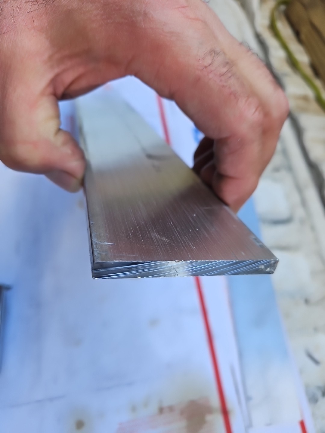 1/4″ X 2-1/2″ ALUMINUM 6061-T651 FLAT BAR 16-3/8″ Long