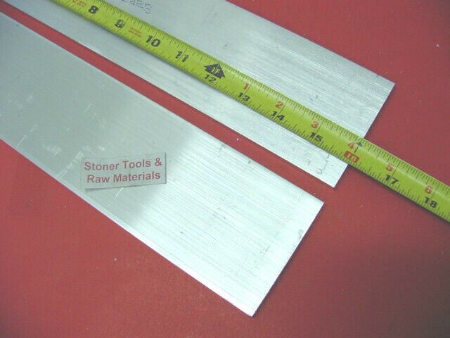 2 Pieces 1/4″ X 3″ ALUMINUM 6061 FLAT BAR 16″ long T6511 Extruded Mill Stock New