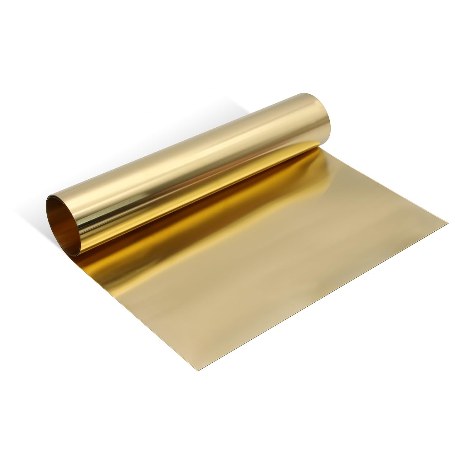 Brass Sheet Roll, Gold Foil Sheets-1000mm x 300mm x 0.2mm Thin Brass Metal Foil