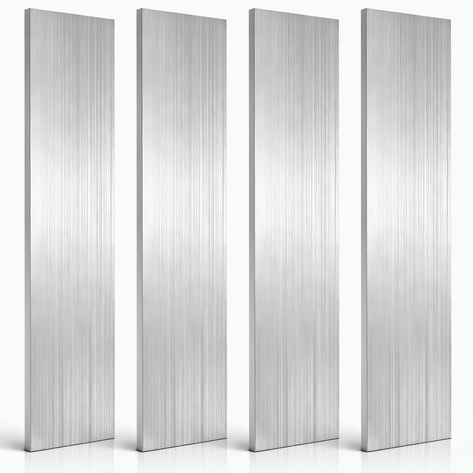 4 Pack Aluminum Flat Bars, 1/4″ Thickness x 3″ Width x 12″ Length Aluminums P…