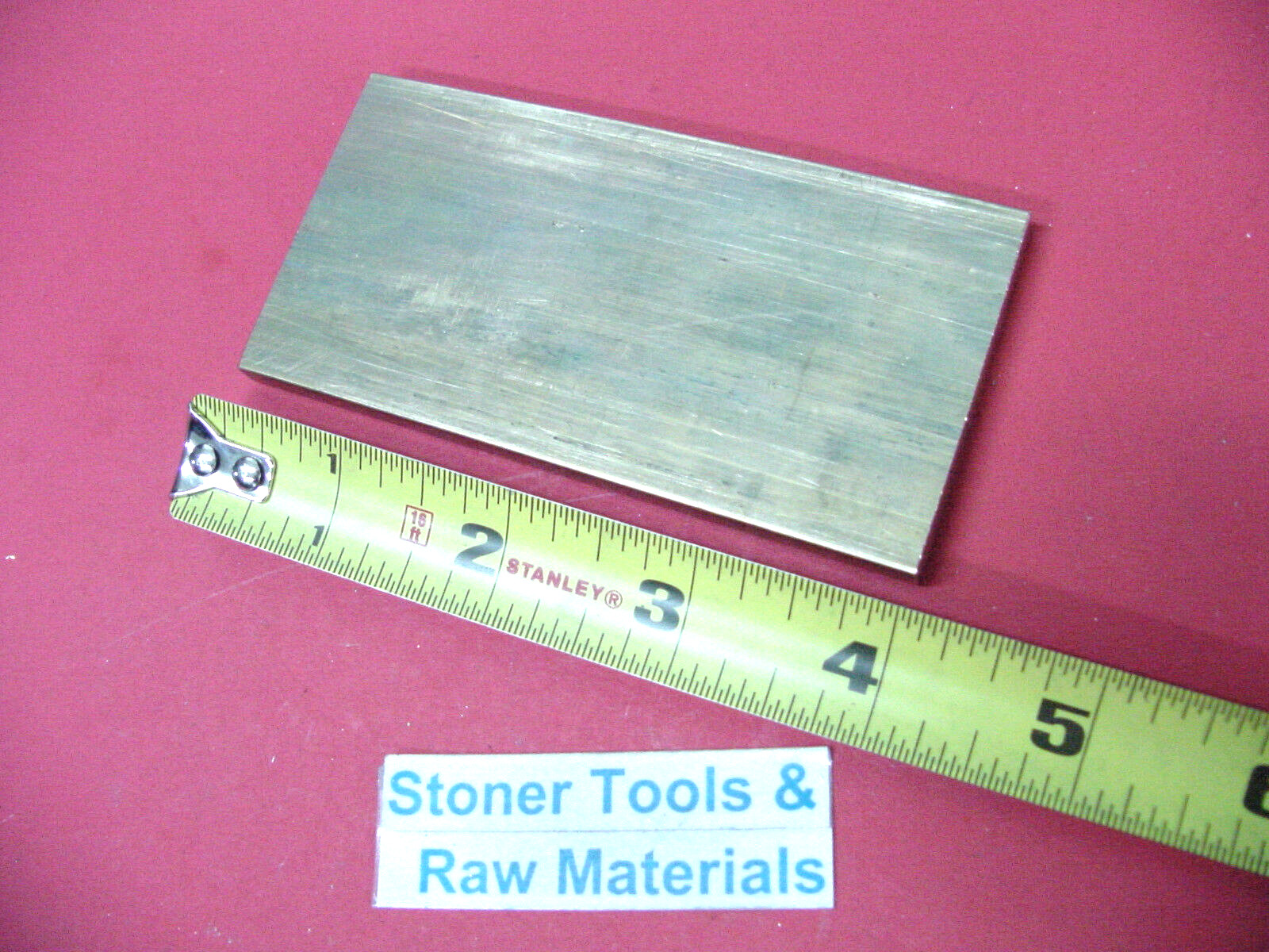 1/4″ x 2″ C360 BRASS FLAT BAR 4″ long Solid Plate Mill Stock H02 .25″x 2.00″