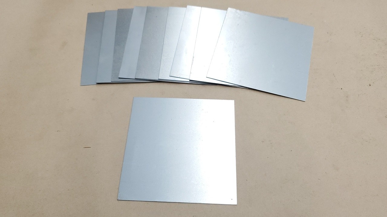 Sheet Metal 20ga Cold Rolled Steel (.035″) 6″x6″ (+/- 1/8″) Lot of 10