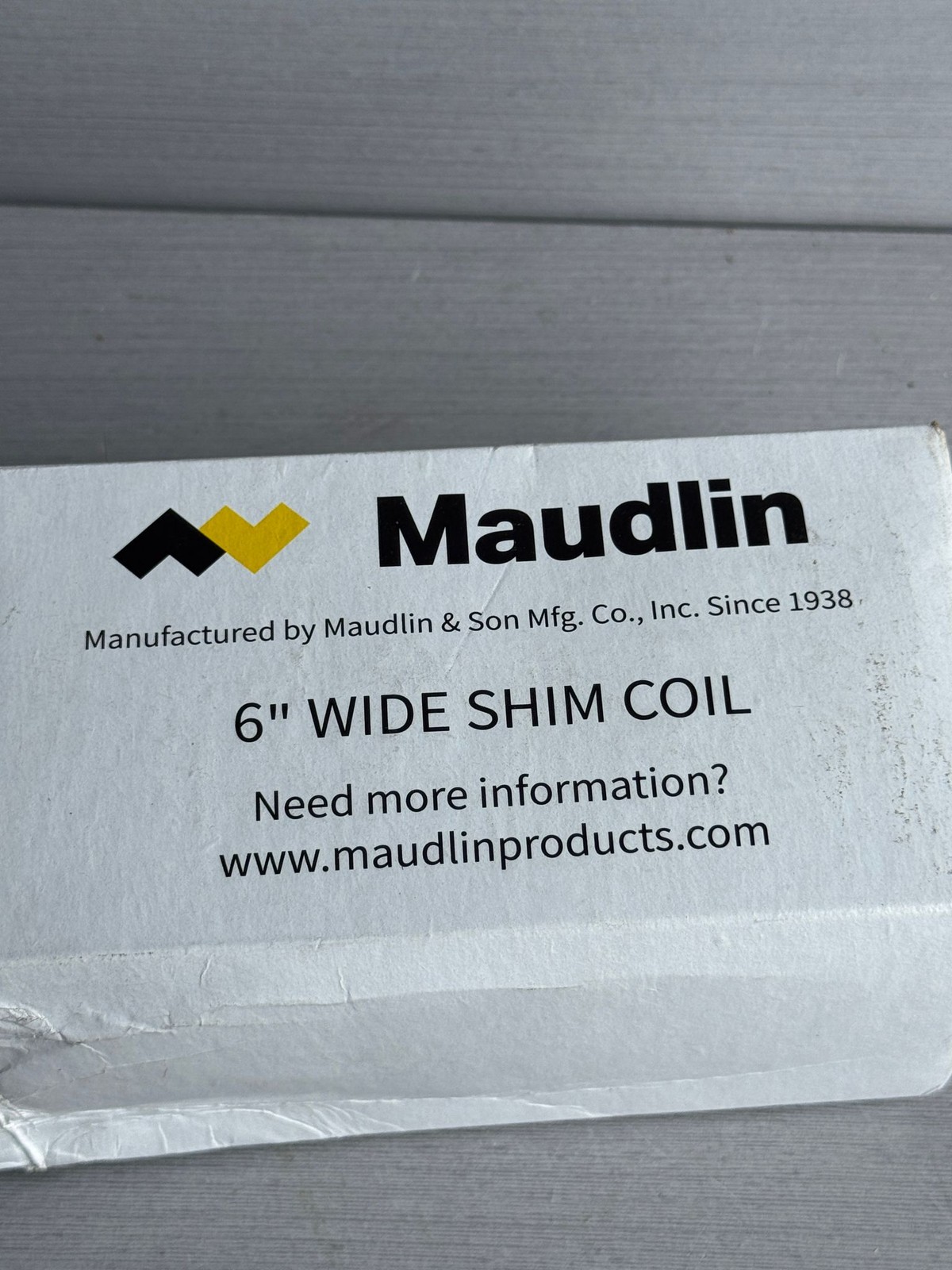 Maudlin Shim Coil 005-6-100 6in Wide Steel Coil Boxed (Open Box)