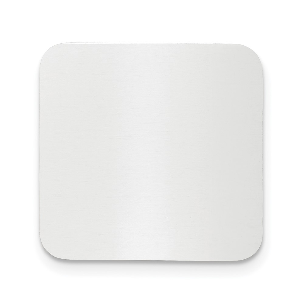1 x 1 Square Polished Aluminum Plates-Set of 6
