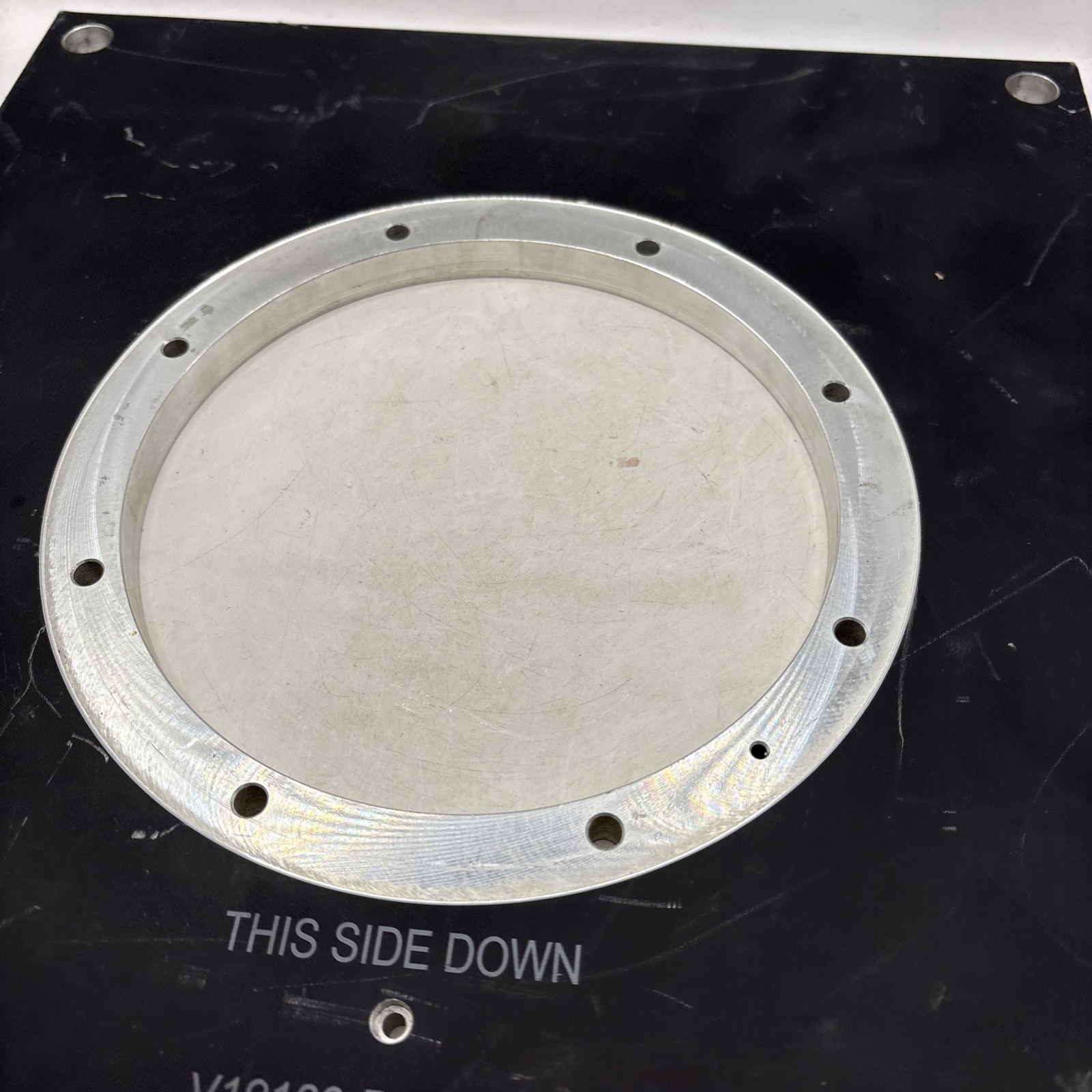 Industrial Stainless Steel Plate 12x12x1/2 Inches For Parts Or Other Uses As Is