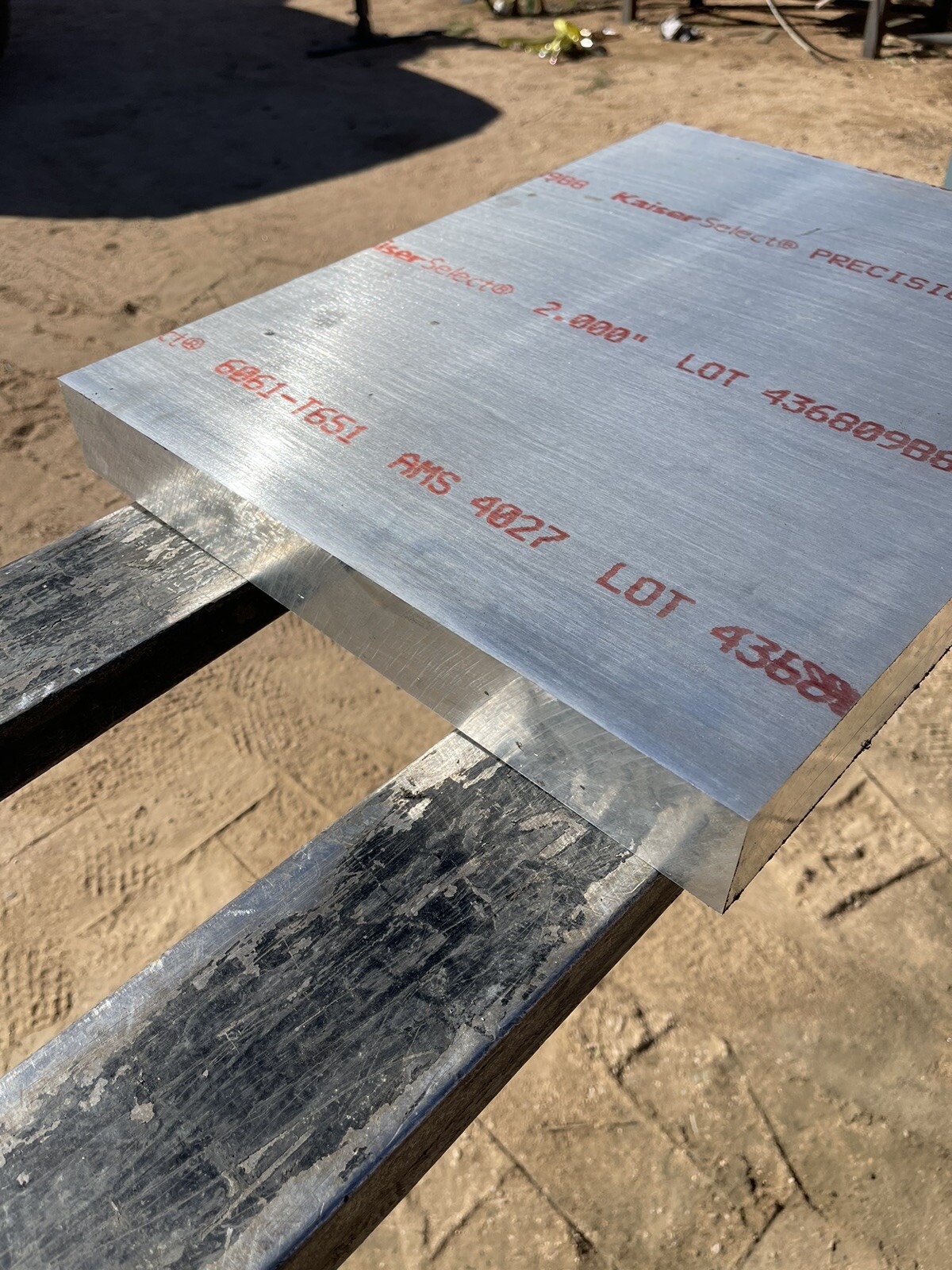 NEW 6061-T6 Aluminum Sheet 20-1/8″ x 16-1/4″ x 2″ THICKNESS