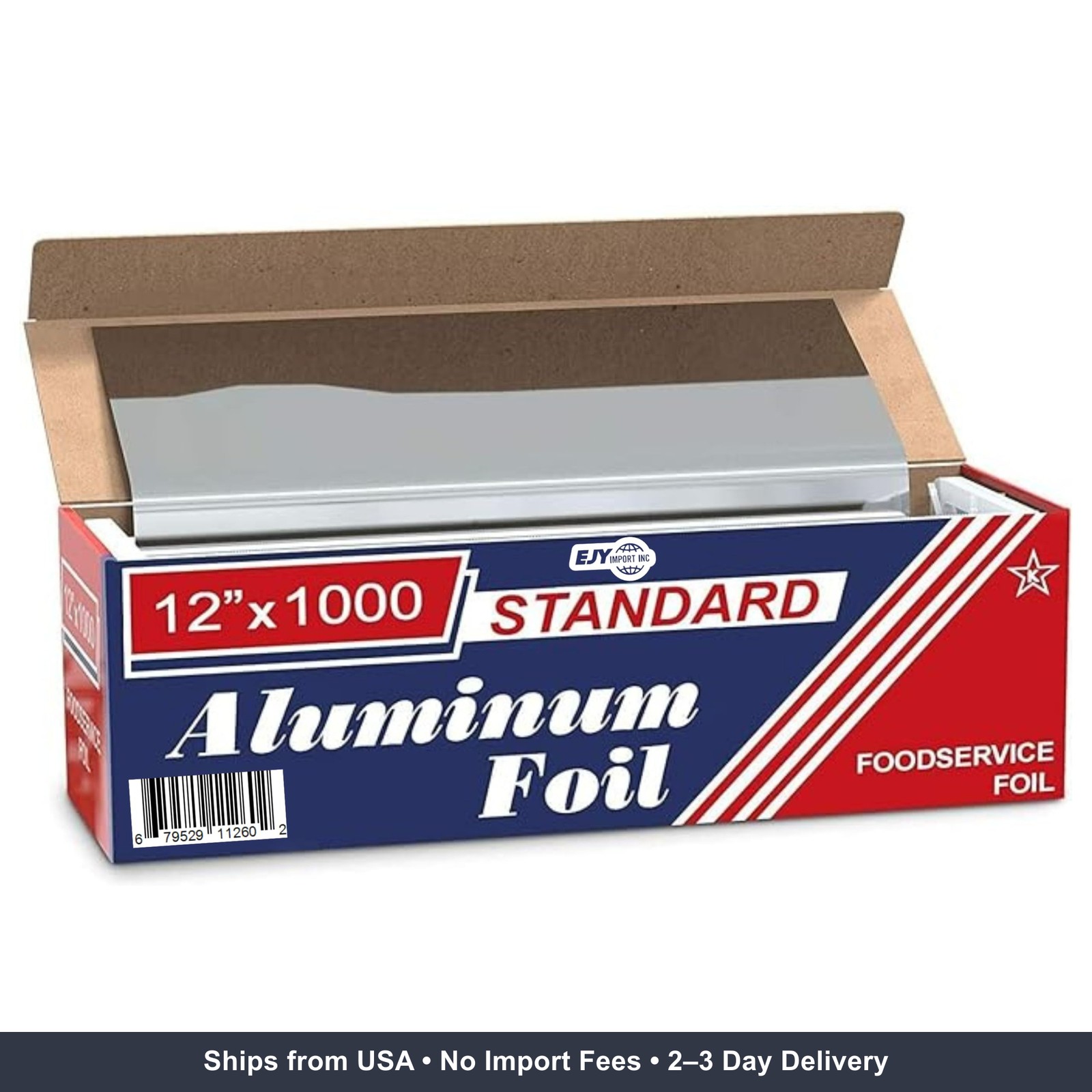 Standard Premium Aluminum Foil | 12”x1000 Feet Long | Industrial Size and Streng