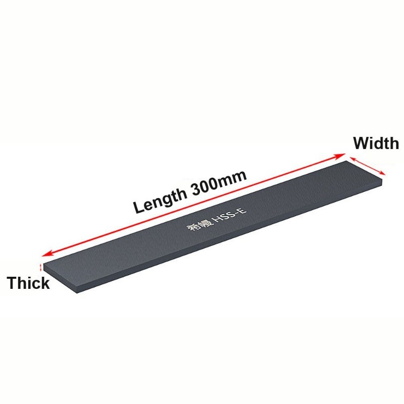 HSS M42 Cobalt Flat Bar Strip High Speed Steel Lathe Turning Tool Length 300mm
