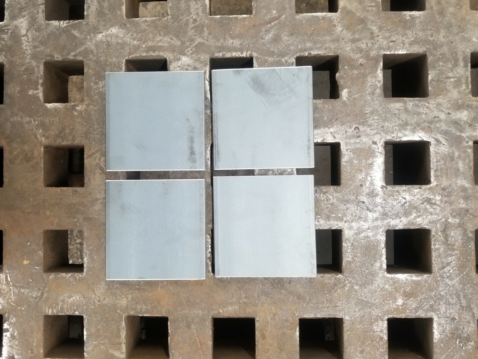 1/4″ Steel Plate 4″ x 4″ Flat Bar A36, 4 PIECES