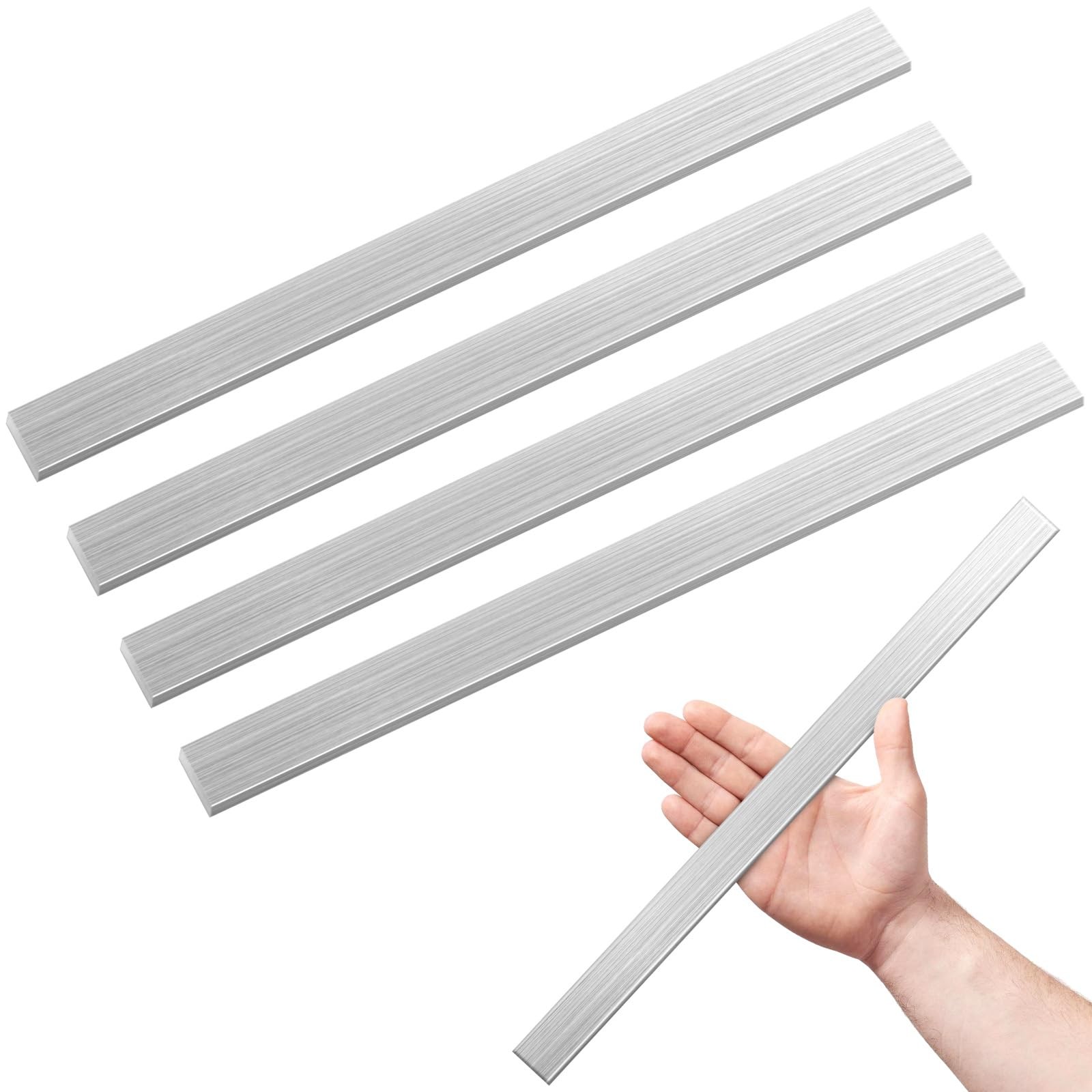 304 Stainless Steel Flat Bar 1/8″ Thick 16″ Long 1″ Wide – Brushed Finish