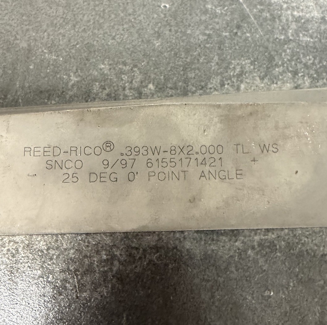 LOT OF (1), D-2 TOOL STEEL BAR STOCK flat plate D2, 1 1/2″ x 2 5/8″ x 8-7/8″