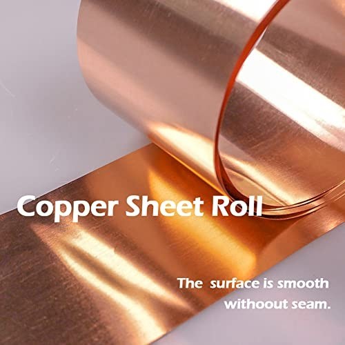 Copper Metal Foil Roll 0.05mm × 50mm × 1000mm Copper Sheet Copper Strip