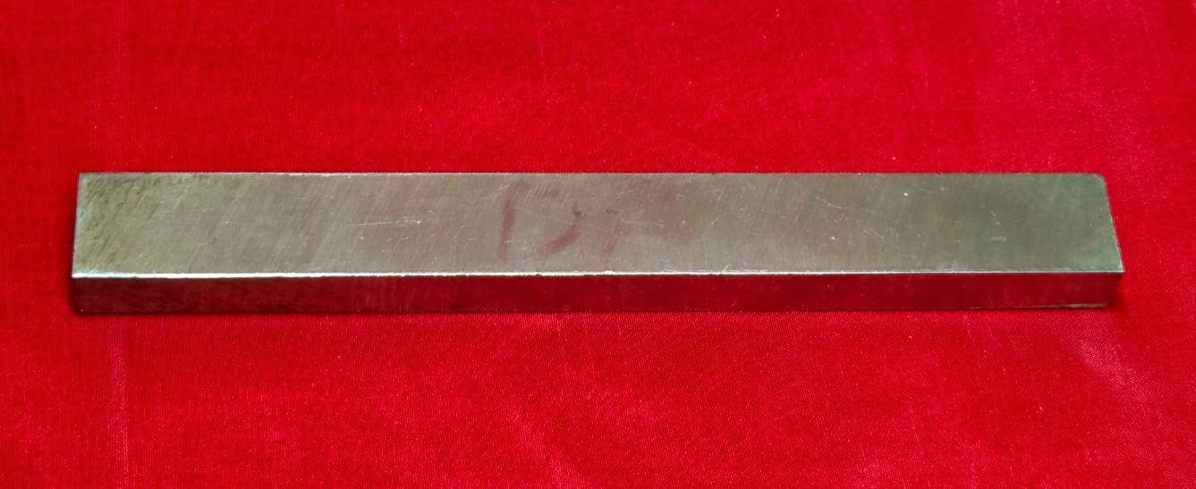 D2 Tool Steel Block Billet 7″ L x 0.820″ W x 0.490″ Thick, 12.3 Oz.