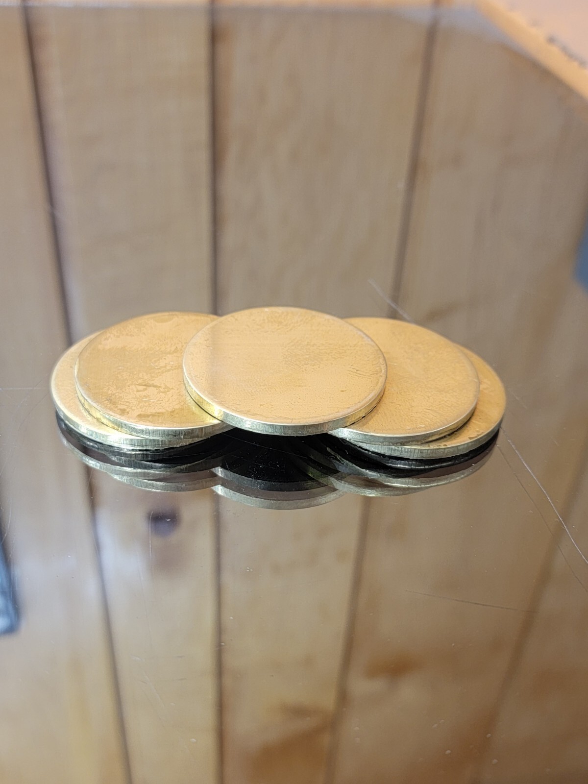 Brass Disk Circle Blanks 2″ Diameter 1/8” Thick 5 Pieces Disc Discs Disks
