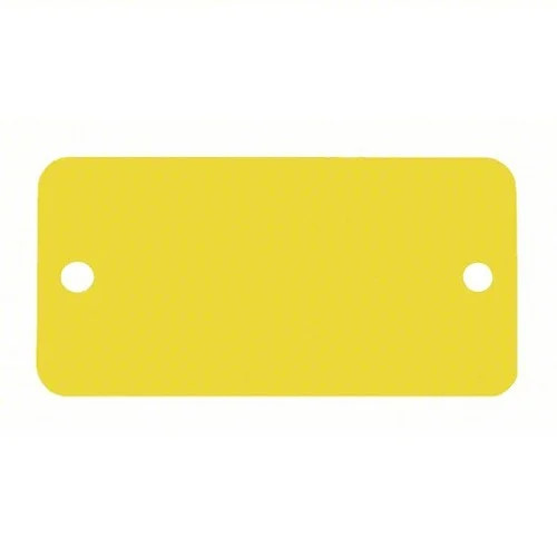 CH Hanson 43095 – Tag-1-1/2″x3″ Round Corners Anodized Aluminum Yellow 5pk