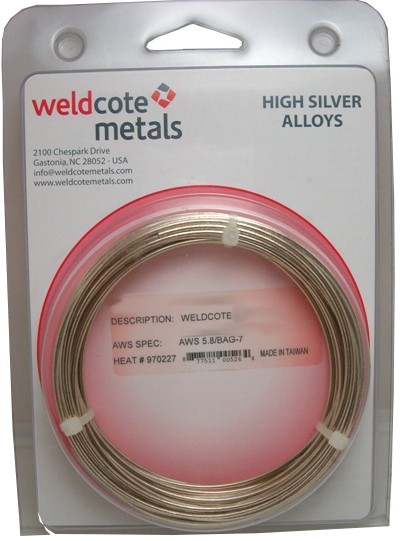 Weldcote “45CF” 1/32″ x 1 troy oz coil Cadmium Free