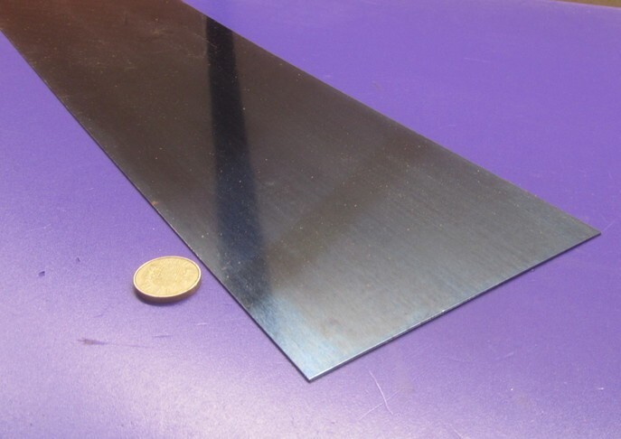 1095 Hard Blue Tempered Spring Steel Shim .012″ Thick x 6.00″ Wide x 12″ Long