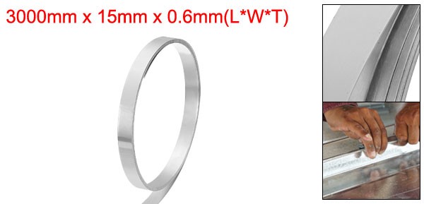 Aluminum Flashing Roll 3000mm x 15mm x 0.6mm 1060 Aluminum Metal Roll