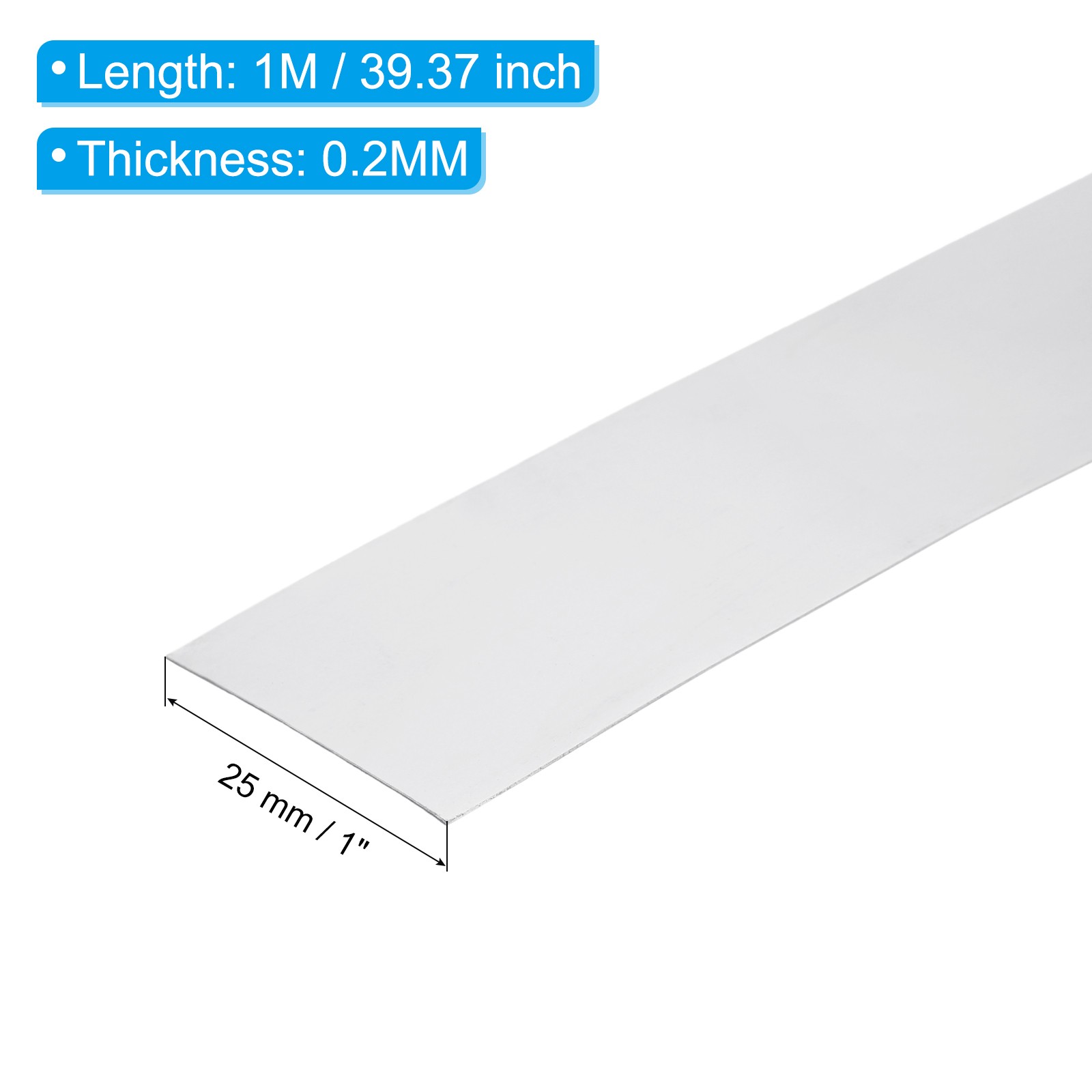 1in x 39.4in Aluminum Flashing, 1pcs Aluminum Flashing Roll Roofing 0.2mm
