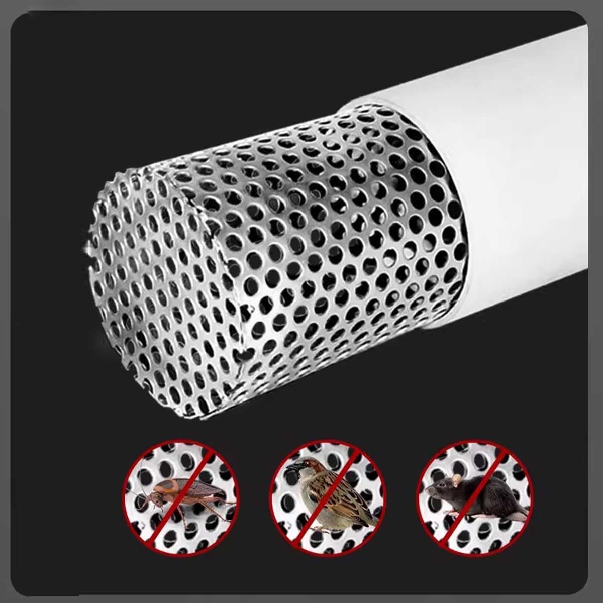 RZGZKLSH 304 Stainless Steel Perforated Metal Sheet, 9.5″ x 39.3″, silver