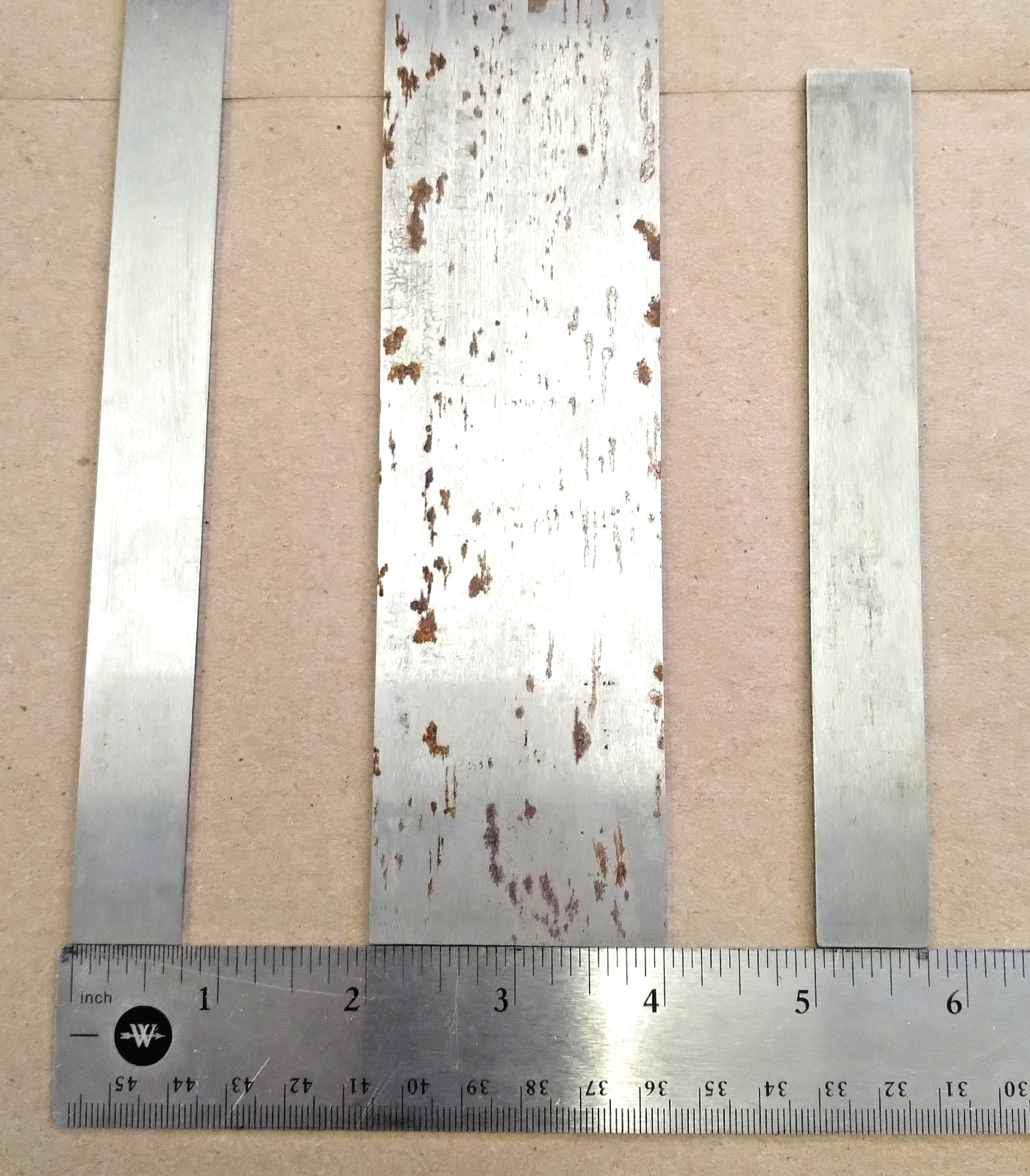TOOL STEEL SHEET 3/64″ FLAT GROUND STEEL, LOT OF 3 VARIOUS LENGTH & WIDTH