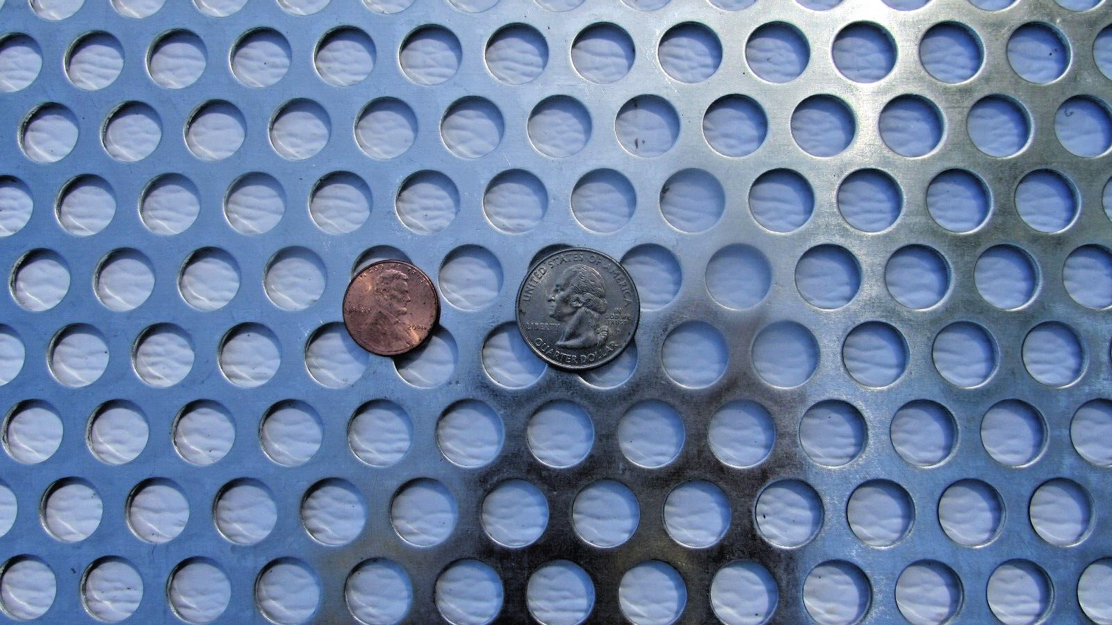 1/2″ HOLE ALUMINUM PERFORATED METAL–11-1/2″ X 11-3/4″