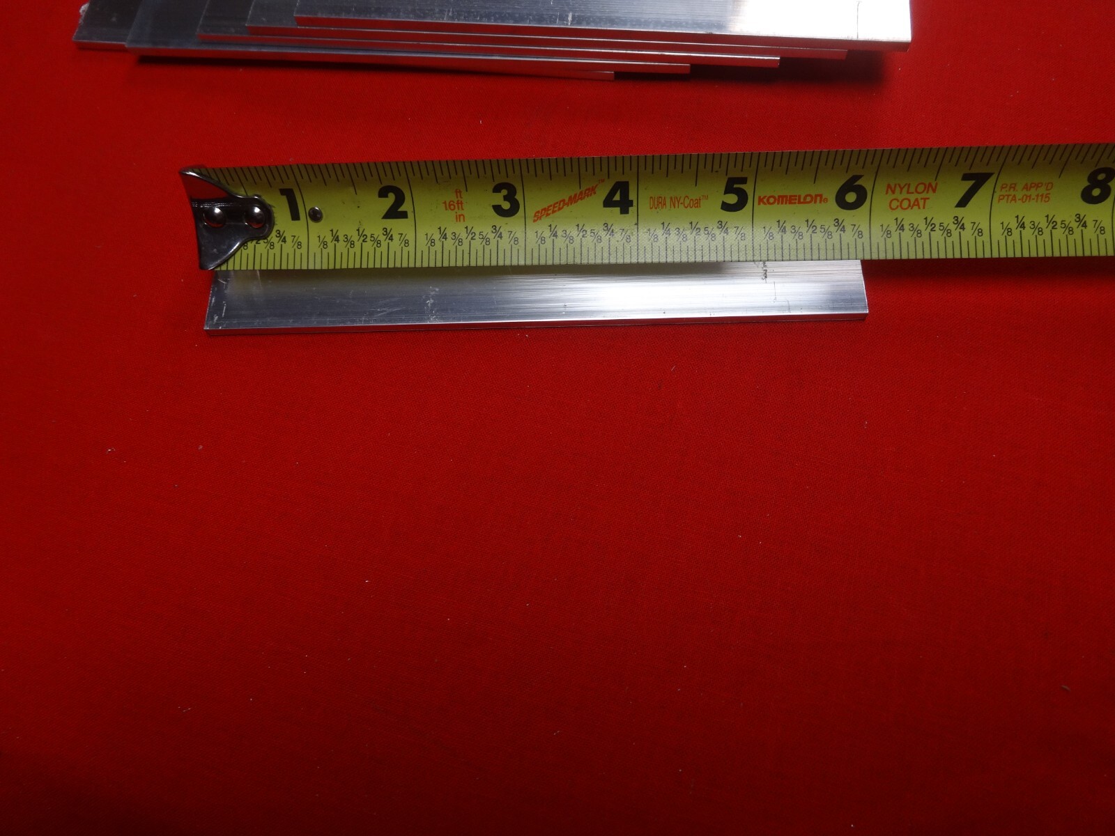 6 Pieces 1/8″ X 1 1/2″ ALUMINUM 6061 FLAT BAR 6″ long
