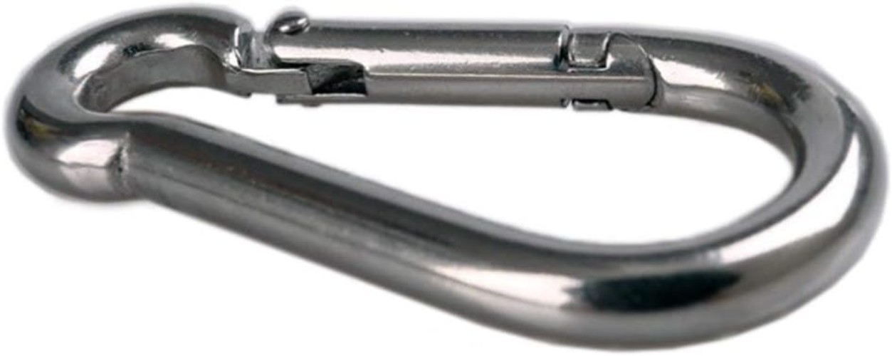 Stainless Steel Pad Eye Plate Set with Carabiner Clips