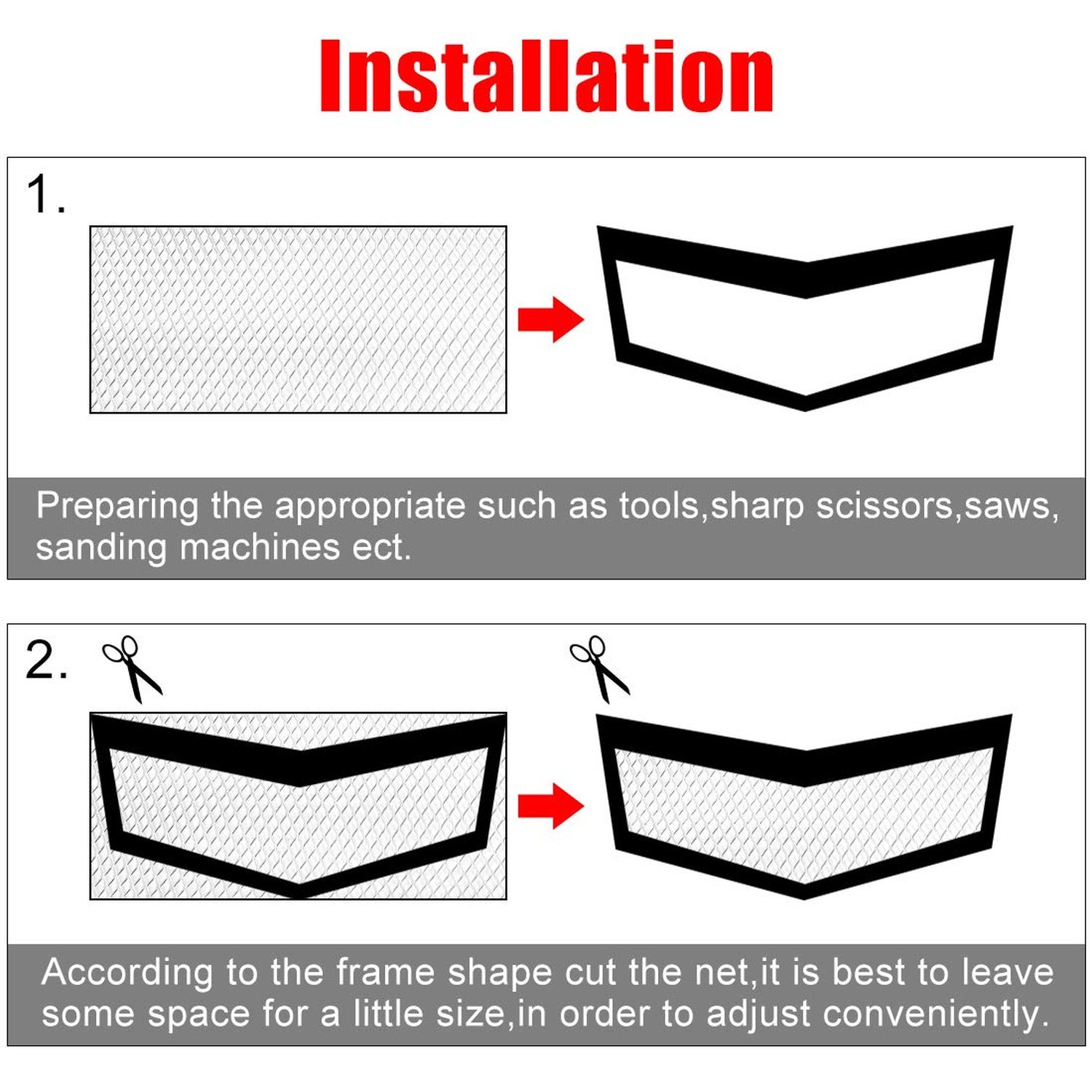 uxcell Silver Tone Aluminum Alloy Hexagon Grill Mesh Sheet 25 x 11mm for Truck