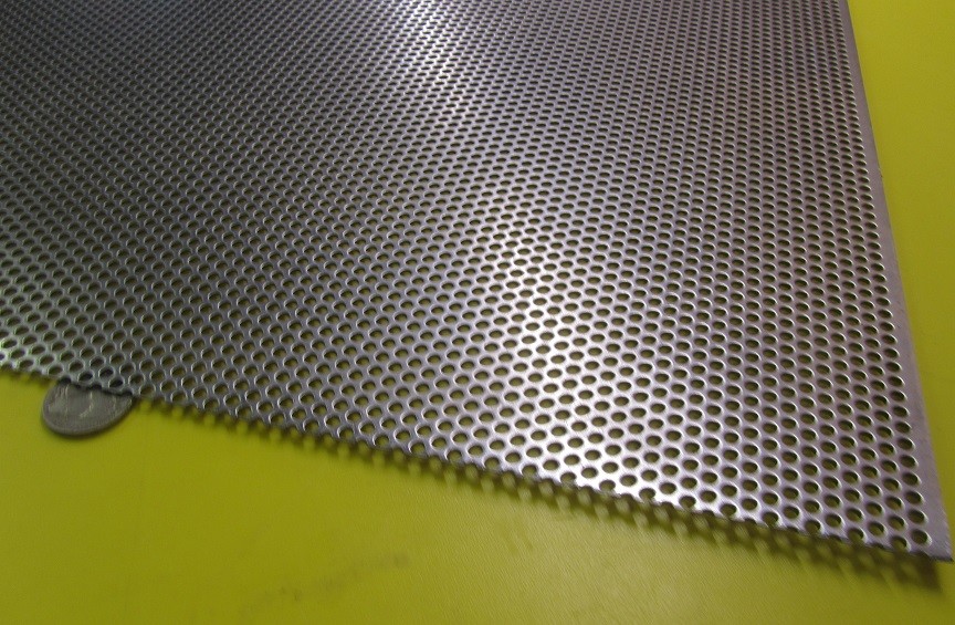 Perforated Straggered Steel Sheet .060″ Thick x 36″ x 40″, .140″ Hole Dia.