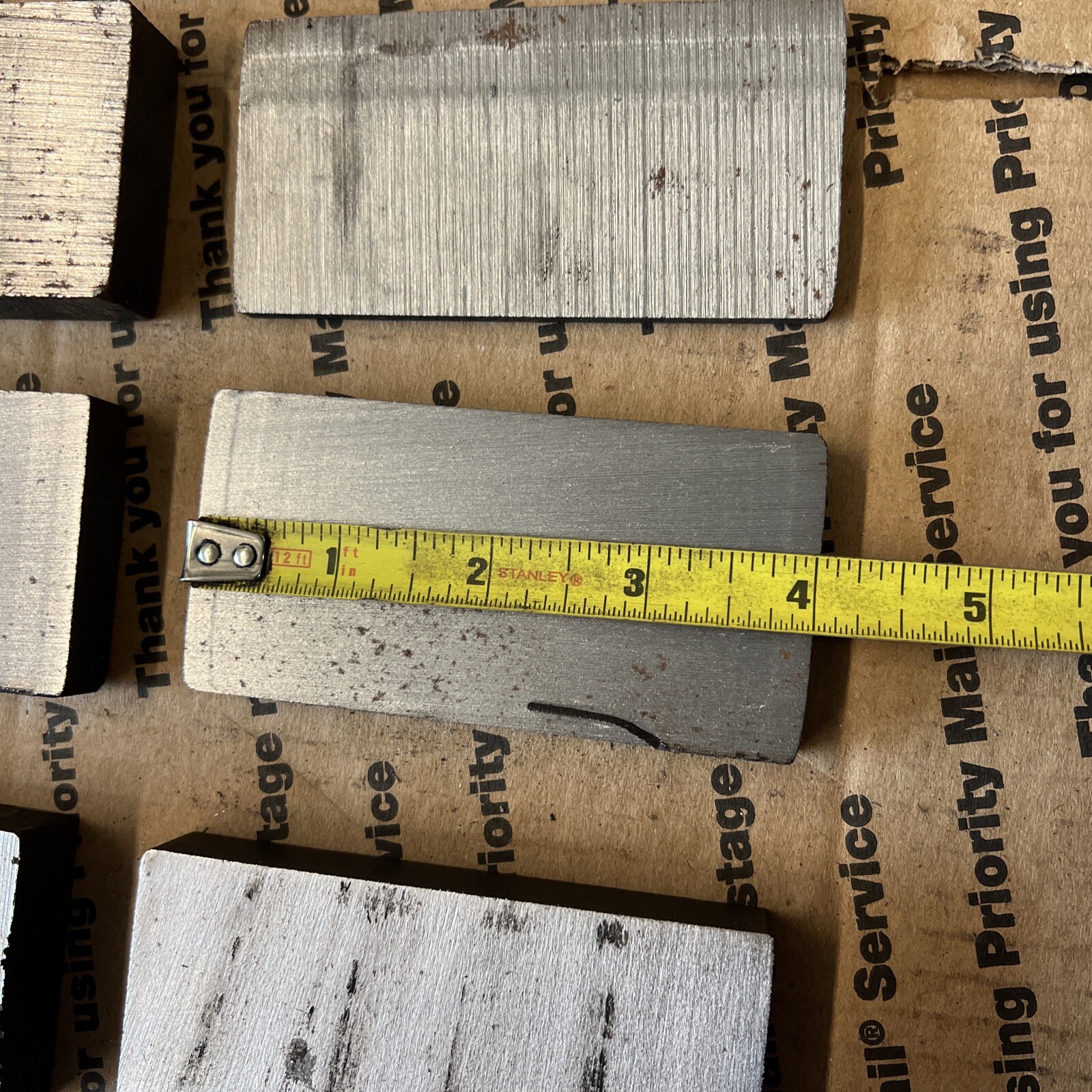 2 X 4 THICK Flat Steel Bars Blacksmithing Billets Spacers Shims Blocks #4