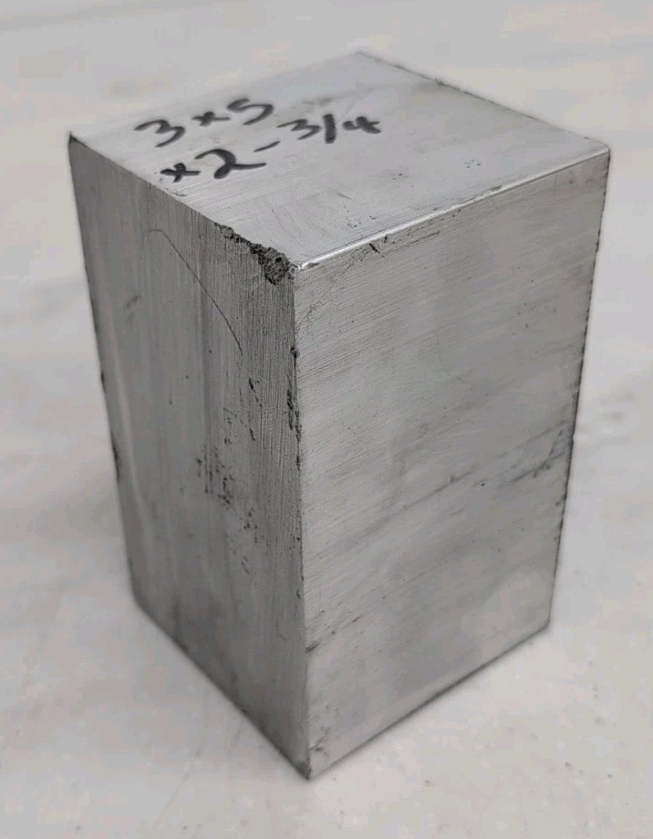 3 x 5 x 2-3/4 Aluminum Block Flat Bar Extruded 6061 Aluminium Barstock 2.75