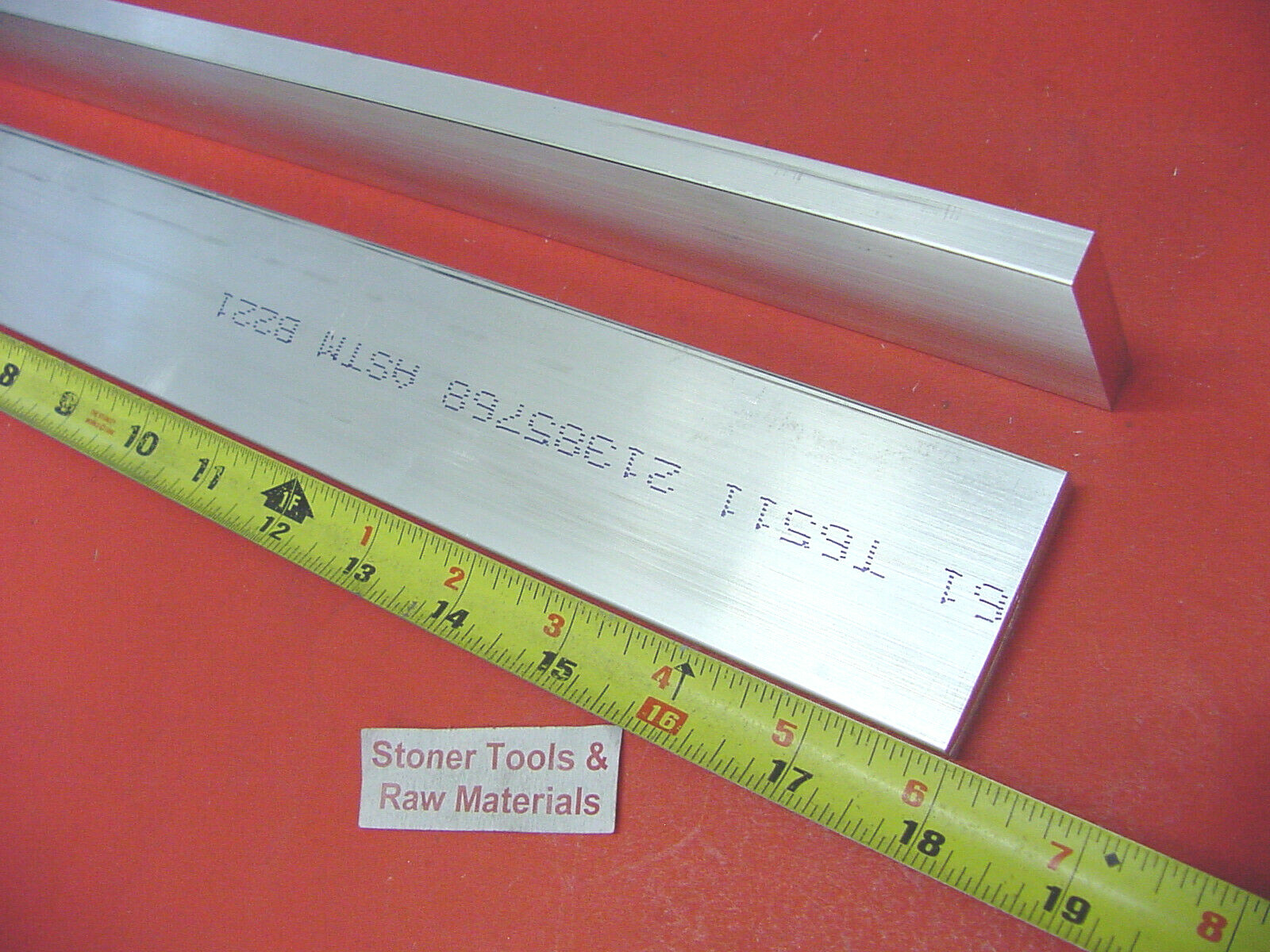 2 Pieces 3/8″ X 1-1/2″ ALUMINUM 6061 FLAT BAR 18″ long Extruded Solid Mill Stock