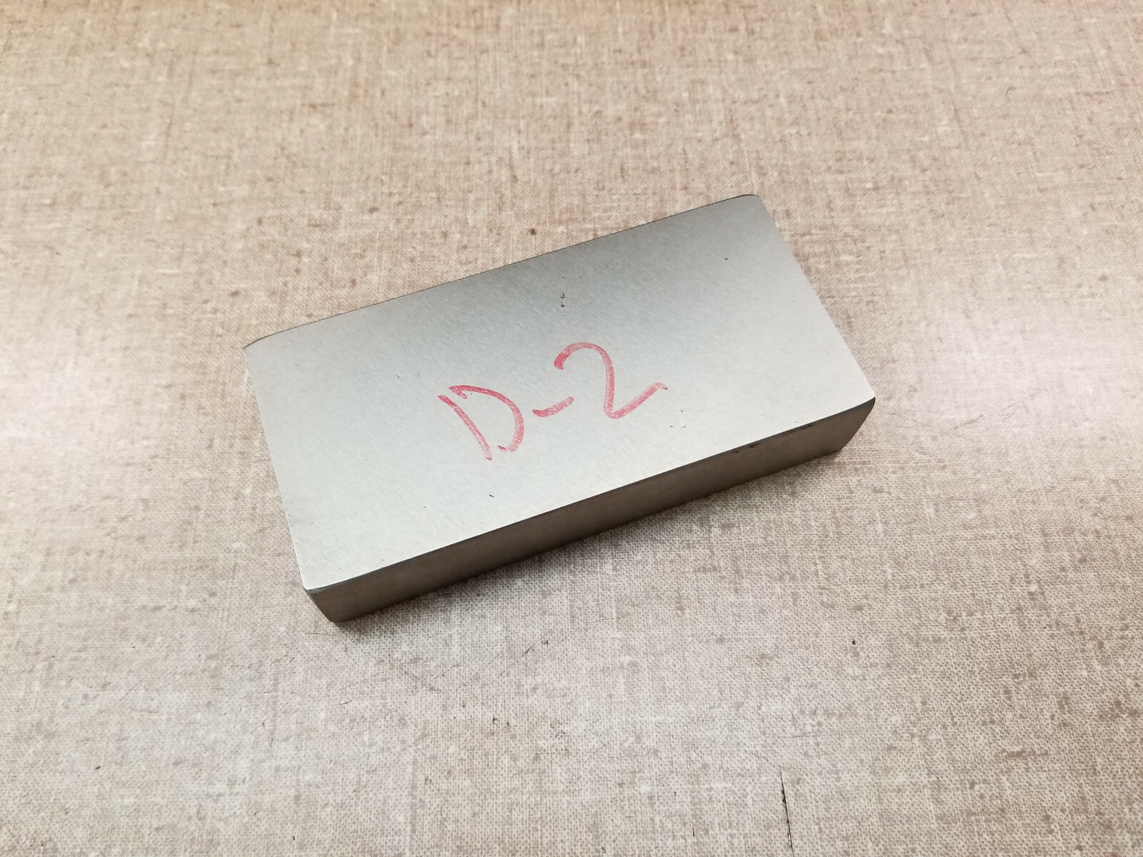 D2 Tool Steel Bar Precision Surface Ground to 1.004″ thick 2.56″ x 5.26″