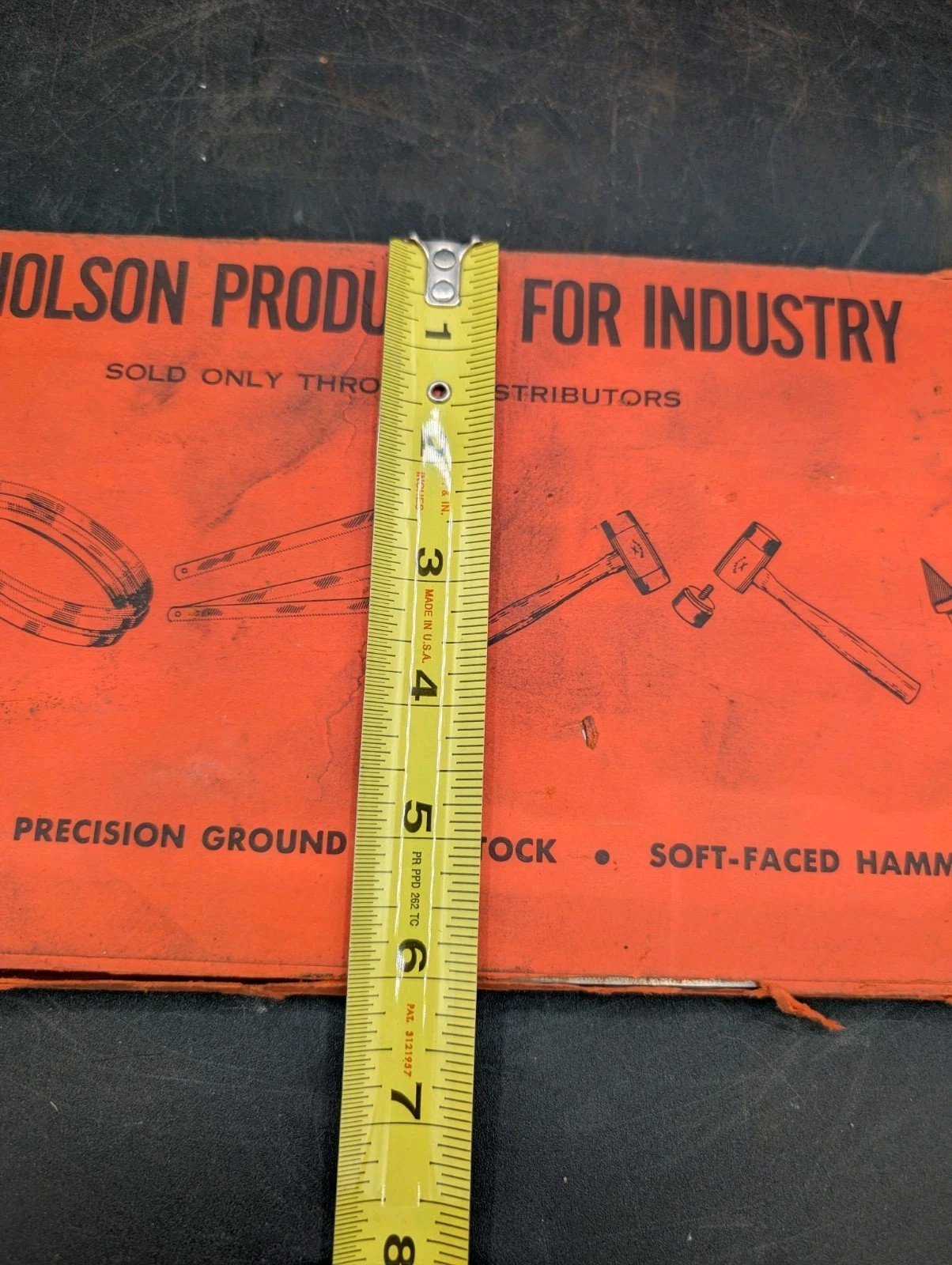 NOS Nicholson Oil Hardening Precision Ground Flat Stock 5/16″ X 6″ X 18″ Type O1