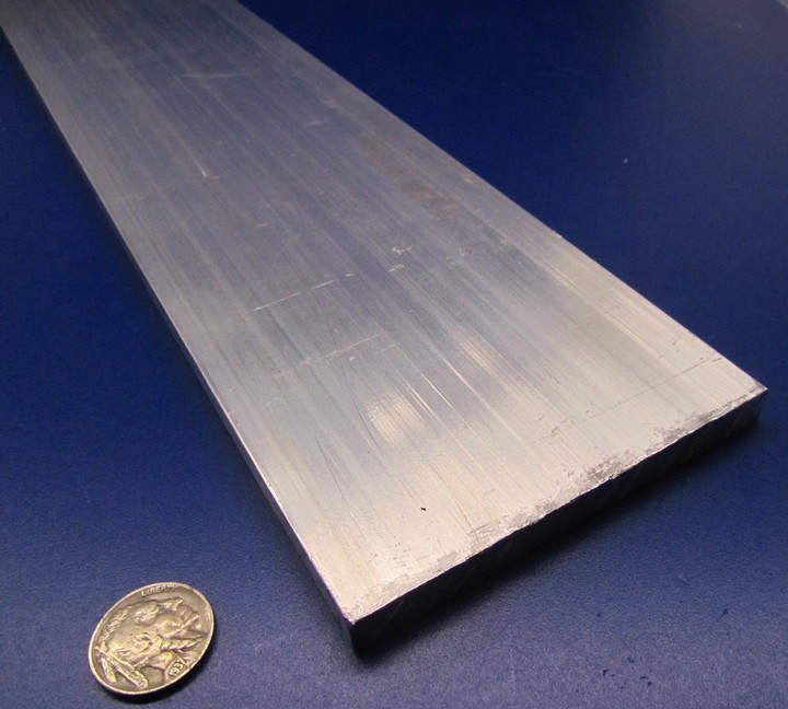 5052 Aluminum Bar, (1/4 Hard H32) .375″ (3/8″) Thick x 4.0″ Width x 24″ Length