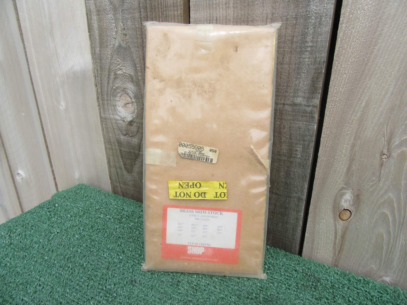 Brand New Shop Aid 15 Piece 6″ x 12″ Brass Shim Stock .001-.031 Item 20150