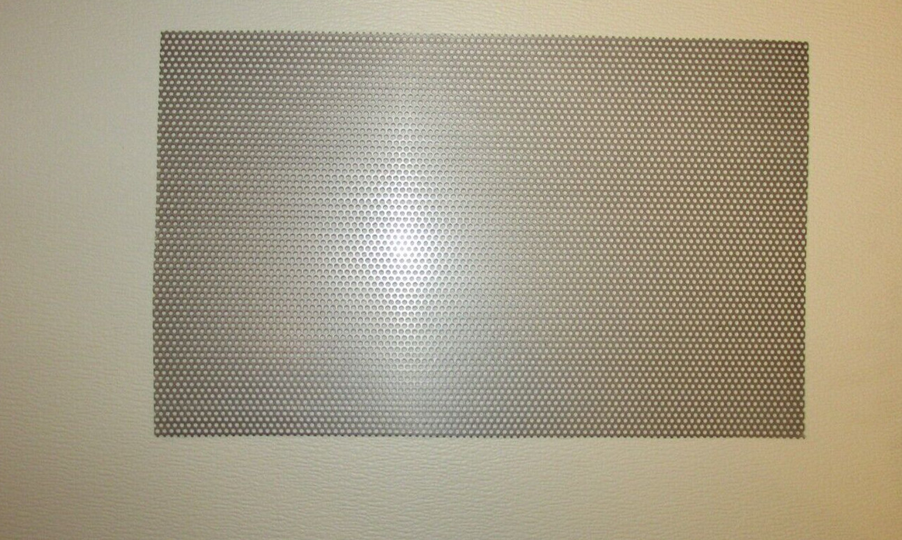1/8″ HOLES 18 GAUGE 304 STAINLESS STEEL PERFORATED SHEET–11 ” X 23″