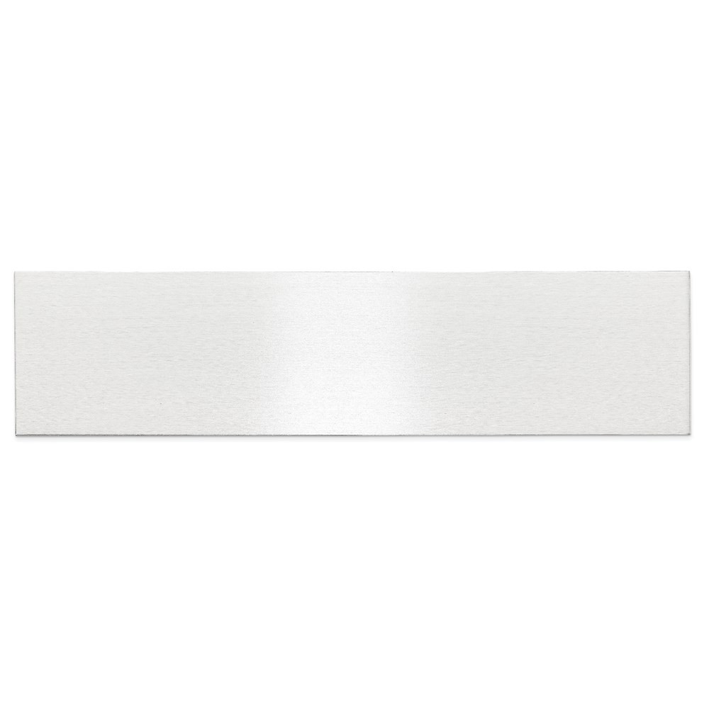 1 7/8 x 7 1/2 Satin Aluminum Plates-Set of 6
