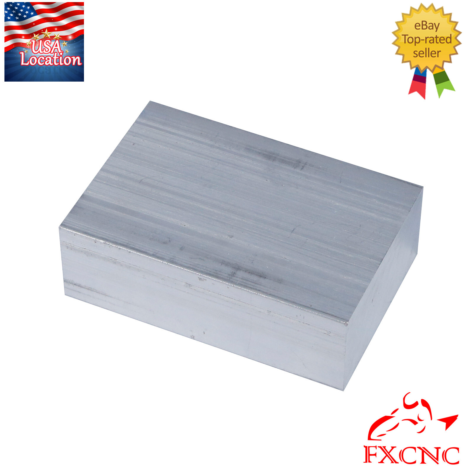 T6061 Aluminum Plate Flat Bar Strip Length 75mm Width 50mm Thickness 25mm