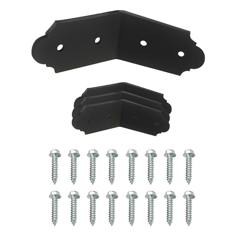 4pcs Metal Bracket Joint “Corner Mounting Support Bracket with 135 Degree Angles