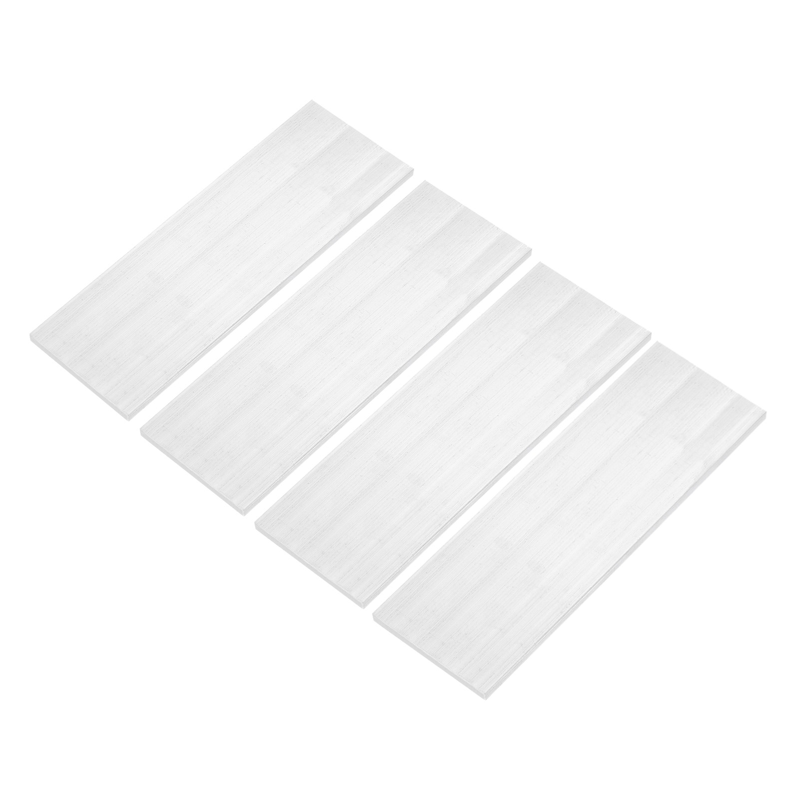 Square Aluminum Flat Bar, 4pcs 6 x 80 x 305mm T6511 Solid New Mill Stock