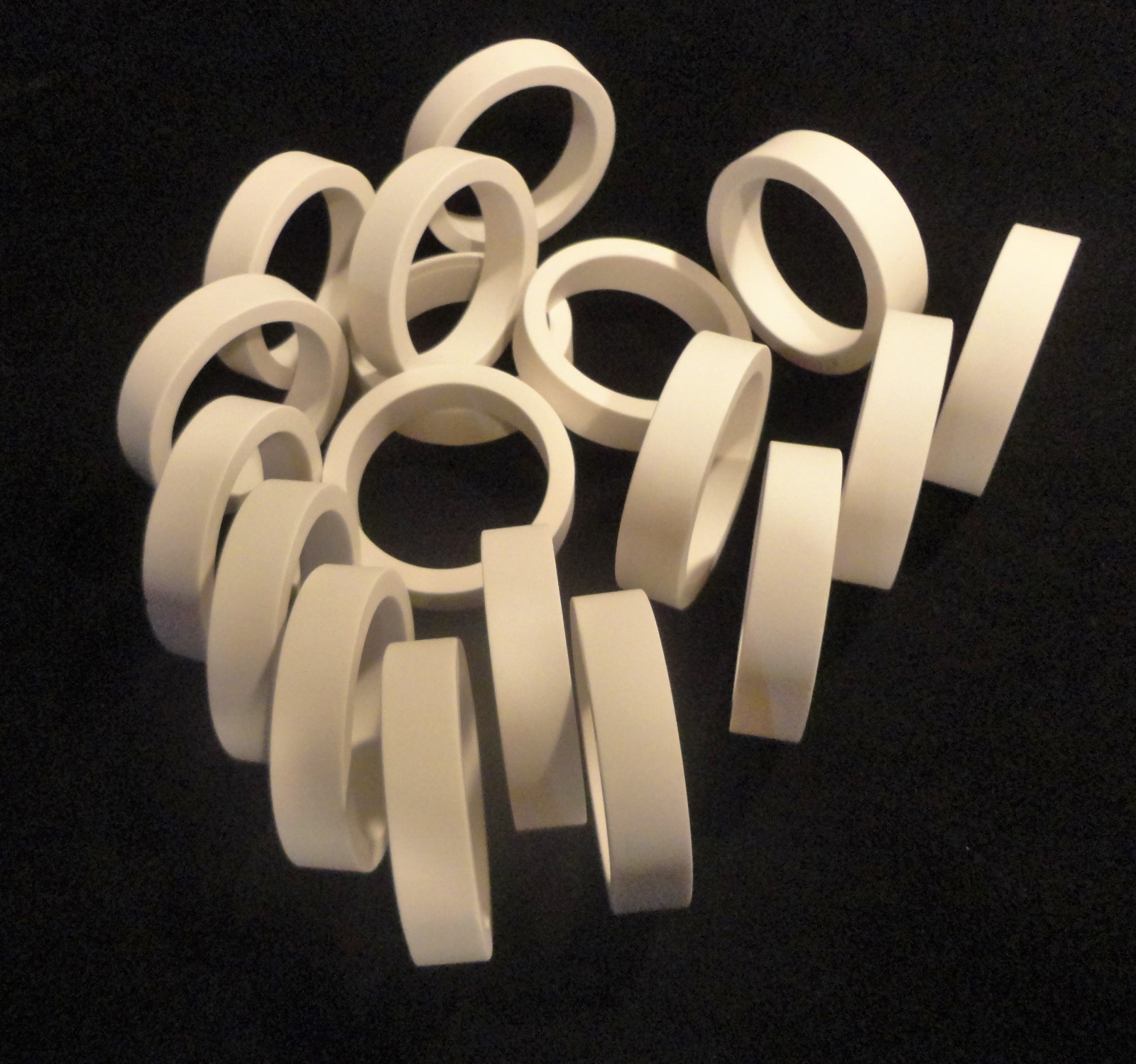 3.125″ OD HIGH PURITY ALUMINA CERAMIC RING WASHER SPACER SLEEVE No.:176